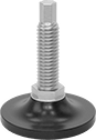 Image of Product. Front orientation. Leveling Mounts. Easy-Adjust Rigid Leveling Mounts with Threaded Stud, Style 3.