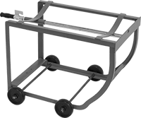 Image of Product. (D) Stand. Front orientation. Dispensing Stands. Mobile Drum Dispensing Stands, Style D.