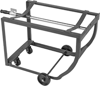 Image of Product. (C) Stand. Front orientation. Dispensing Stands. Mobile Drum Dispensing Stands, Style C.