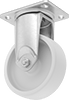 Bright-Finish Casters with Nylon Wheels