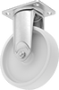 Bright-Finish Casters with Nylon Wheels