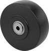 Image of Product. Front orientation. Wheels. High-Capacity Nylon Wheels .