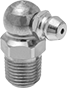 Image of Product. Front orientation. Grease Fittings. Leakproof Grease Fittings, Male, 90° Elbow.