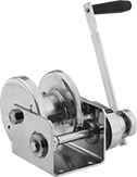 Image of Product. Front orientation. Winches. Corrosion-Resistant Heavy Duty Hand Winches for Wire Rope—For Lifting.