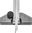 Image of ProductInUse. Shown Installed. Front orientation. Caliper Depth Base Attachments. Mitutoyo Caliper Depth Base Attachments.