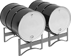 Image of Product. Front orientation. Drum Racks. Stackable Drum Racks, For Maximum of 2 Containers.