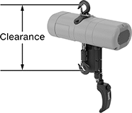 Image of Product. Front orientation. Contains Annotated. Hoists. Compact Variable-Speed Precise-Positioning Electric Chain Hoists .