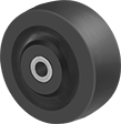 Image of Product. Front orientation. Wheels. Static-Control Rubber Wheels .