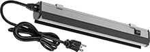 Image of Product. Front orientation. Workstation Lights. Workstation Strip Lights, 120V AC to 240V AC, Workstation Lights with Eye Shield.