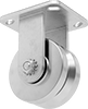 High-Capacity Corrosion-Resistant V-Groove Wheel Track Casters with Metal Wheels 