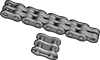 ANSI Roller Chain and Links for Flat-Belt Pulleys