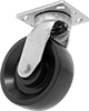 High-Capacity Easy-Roll Corrosion-Resistant Casters with Polyurethane Wheels 