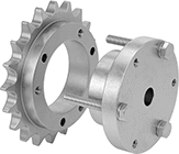 Image of Product. Front orientation. Pulley and Sprocket Bushings. Quick-Disconnect (QD) Bushings, Machinable Shaft Mount.