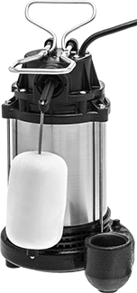 Image of Product. Front orientation. Clog-Resistant Sump Pump for Water, 1 hp.