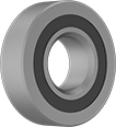 Image of Product. Front orientation. Ball Bearings. Permanently Lubricated Ball Bearings.