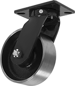 Image of Product. Swivel. Front orientation. Swivel. Extra-High-Capacity Brute Casters with Metal Wheels.