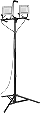 Image of Product. Front orientation. Portable Work Lights. Wet-Location Plug-In Adjustable-Height Portable Floodlights, Style B.