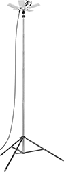 Image of Product. Front orientation. Portable Work Lights. Wet-Location Plug-In Adjustable-Height Portable Floodlights, Style D.