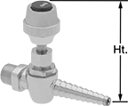 Image of Product. Front orientation. Contains Annotated. Flow-Adjustment Valves. Laboratory Flow-Adjustment Valves, Style A.