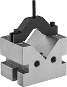 Image of Product. Style B with Clamp. Front orientation. V-Blocks. V-Blocks, V-Blocks with Clamp, Style B.