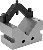 Image of Product. Style A with Clamp. Front orientation. V-Blocks. V-Blocks, V-Blocks with Clamp, Style A.