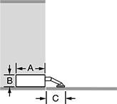 Image of Attribute. Front orientation. Contains Annotated. Compact Soft-Opening Lid Supports, Side Mount, Opens Down.