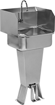 Image of Product. Style B. Front orientation. Style B. Hands-Free Freestanding Sinks.