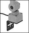 Image of Specification. Front orientation. ZoomedIn view. Contains Border. Bracket Mount. Long-Reach Machine Lights.