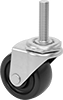 Low-Profile Static-Control Threaded-Stem Casters 