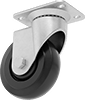 Cart-King Casters with Rubber Wheels 