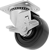 Cart-King Casters with Rubber Wheels 