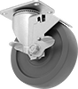 Cart-King Casters with Rubber Wheels
