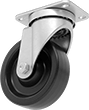 Image of Product. Swivel. Front orientation. Casters. Cart-King Casters with Phenolic Wheels, 1 Wheel, Swivel.