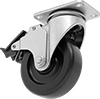 Cart-King Casters with Polypropylene Wheels