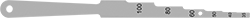 Image of Product. Front orientation. Chain Wear Gauges. ANSI Roller Chain Wear-Indicating Inserts.