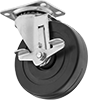 Cart-King Casters with Rubber Wheels