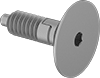 Low-Profile Knob-Style Retractable Spring Plungers with Hex Drive