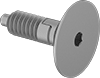 Low-Profile Knob-Grip Retractable Spring Plungers