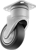 Silent-Roll Casters with Rubber Wheels