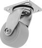 Washdown Casters with Rubber Wheels