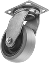 Image of Product. Swivel. Front orientation. Casters. Washdown Casters with Rubber Wheels, 1 Wheel, Swivel.