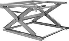 Image of Product. Front orientation. Pallet Stands. Adjustable Pallet Stands—Not for Lifting, Scissor Leg.