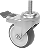 Threaded-Stem Casters with Polyurethane Wheels 