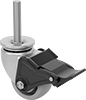 Threaded-Stem Casters with Polyurethane Wheels 