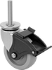 Threaded-Stem Casters with Polyurethane Wheels 