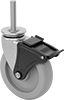 Threaded-Stem Casters with Polyurethane Wheels 