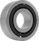 Image of Product. Front orientation. Ball Bearings. Angular Contact Ball Bearings, Single Row, Open.
