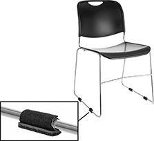 Image of ProductInUse. Front orientation. Contains Inset. Protective Feet. Wraparound Adhesive-Back Protective Feet, Rectangular Base.