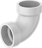 Aboveground Standard-Wall PVC Pipe Fittings for Drain, Waste, and Vent