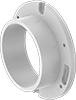 Aboveground Standard-Wall PVC Pipe Flanges for Drain, Waste, and Vent